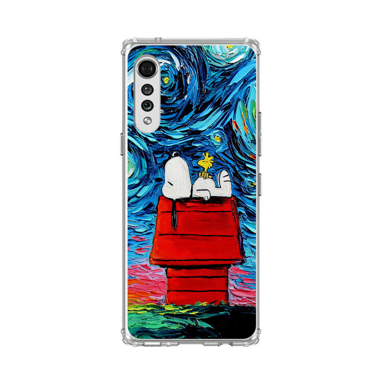 Snoopy Starry Night Van Gogh LG Velvet 5G Case