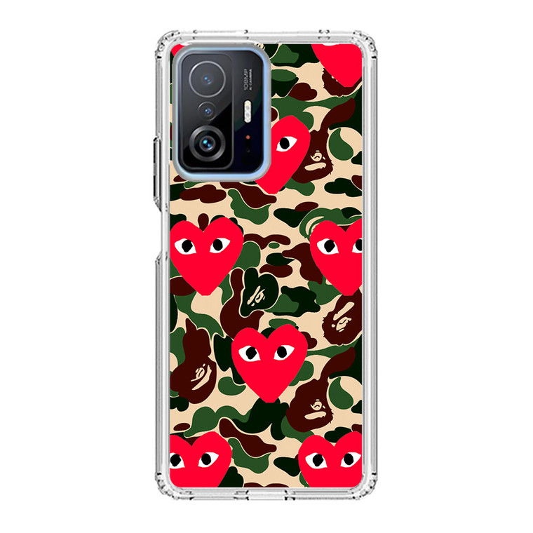 Bape x Comme Des Garcon Camo Xiaomi 11T Pro Case