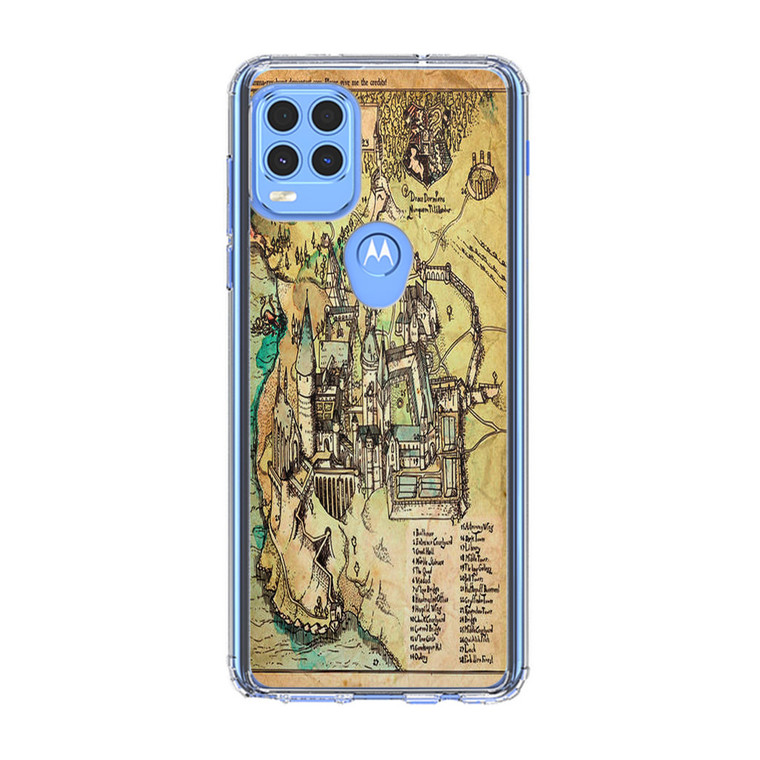 Harry Potter Hogwarts Castle Map Motorola Moto G Stylus 5G 2021 Case