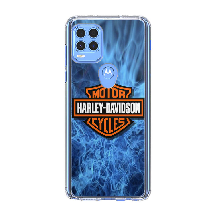 Harley Davidson Blue Flame Motorola Moto G Stylus 5G 2021 Case