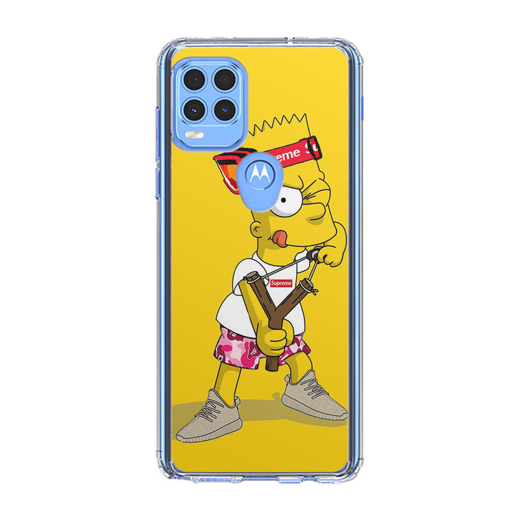 Explore Bart Simpson Supreme Motorola Moto G Stylus 5G 2021 Case