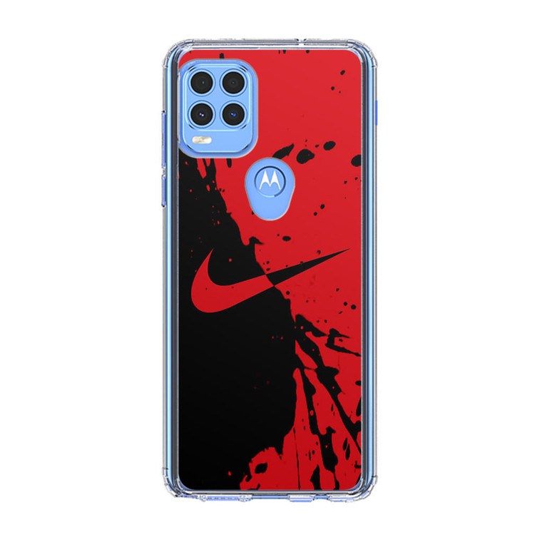 Nike Red and Black Motorola Moto G Stylus 5G 2021 Case