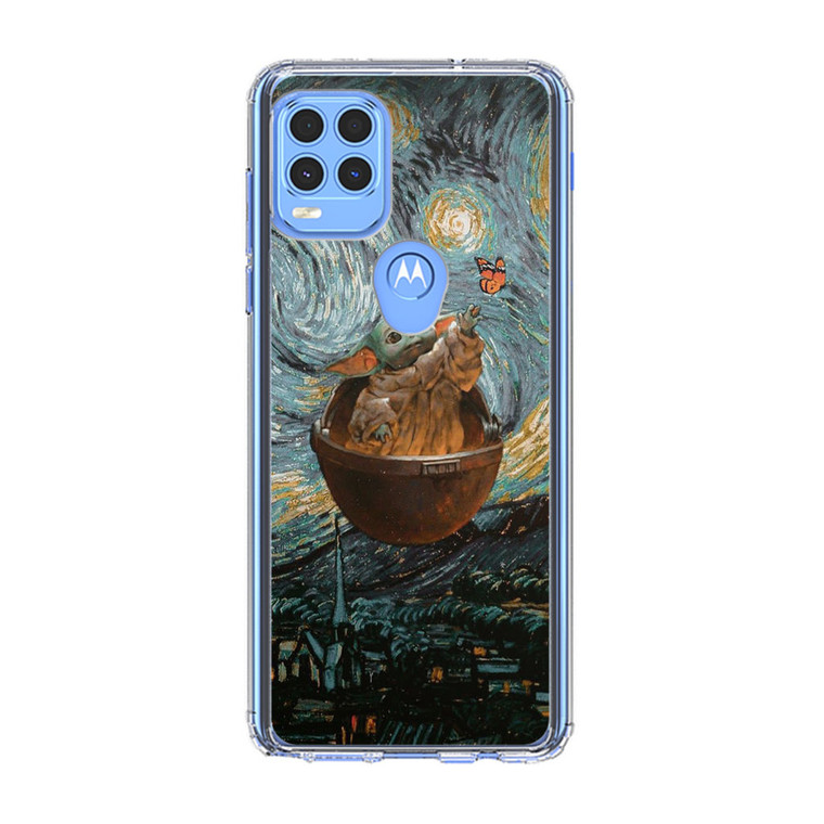 Babby Yoda Starry Night Motorola Moto G Stylus 5G 2021 Case