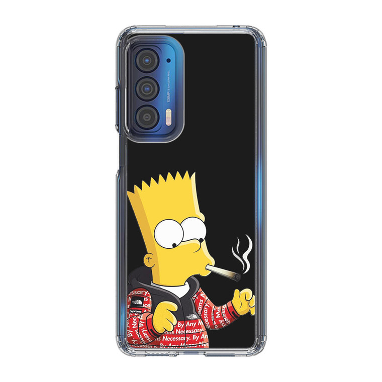 Bart Smoking Supreme Motorola Edge 2021 Case