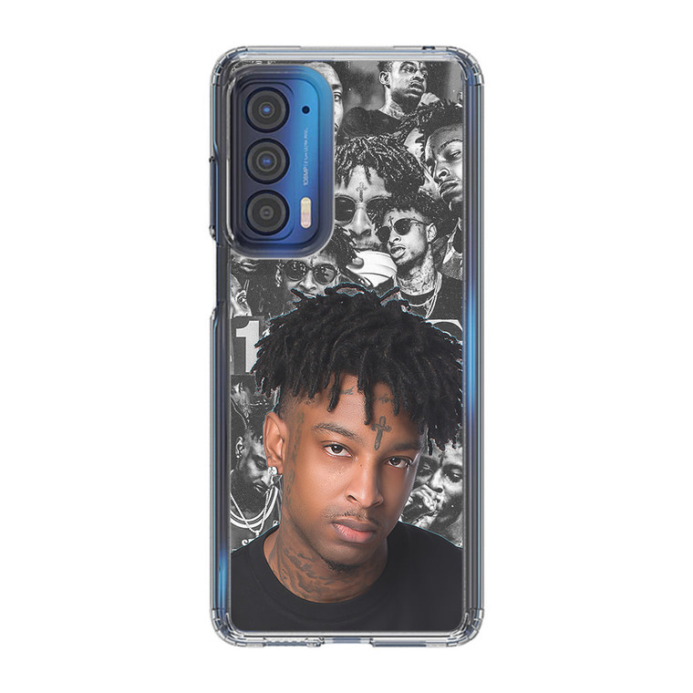 21 Savage Collage Motorola Edge 2021 Case