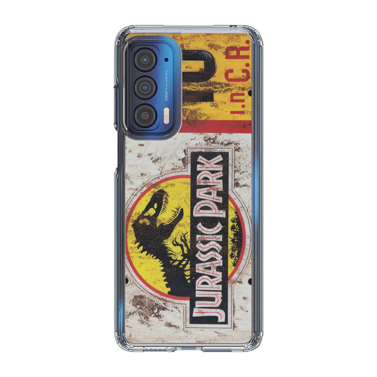 Jurassic Park Jeep License Number 10 Motorola Edge 2021 Case