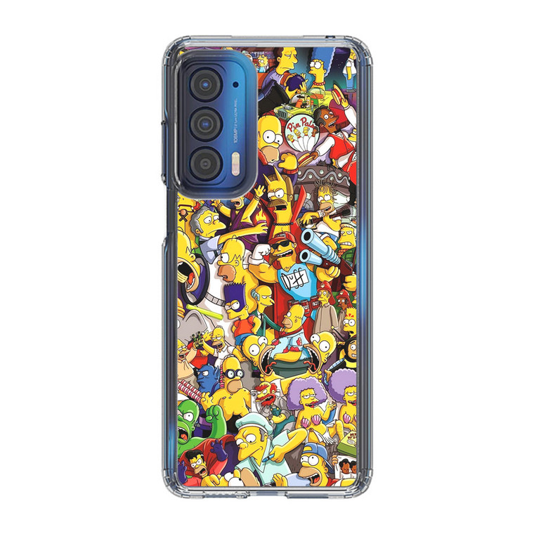 The Simpsons Characters Motorola Edge 2021 Case