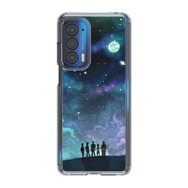 Voltron in Space Nebula Motorola Edge 2021 Case