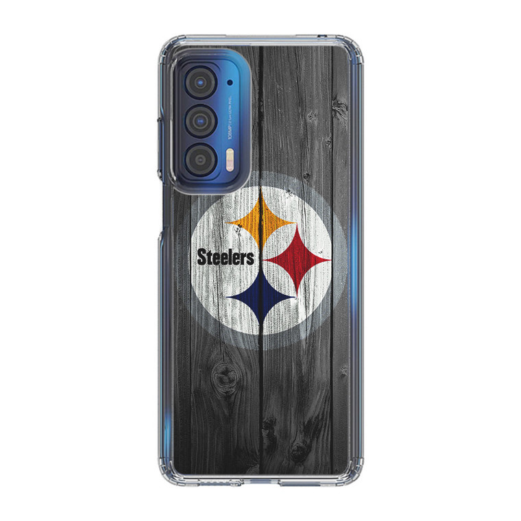 Pittsburgh Steelers Wood Motorola Edge 2021 Case