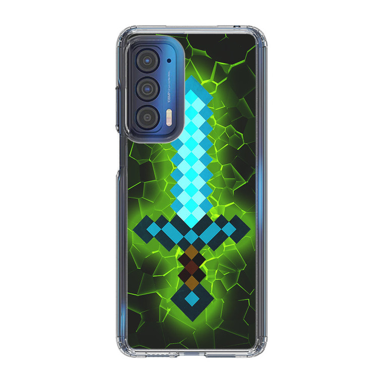 Minecraft Diamond Sword Motorola Edge 2021 Case