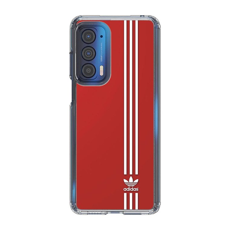 Brand Adidas Red White Sport Motorola Edge 2021 Case