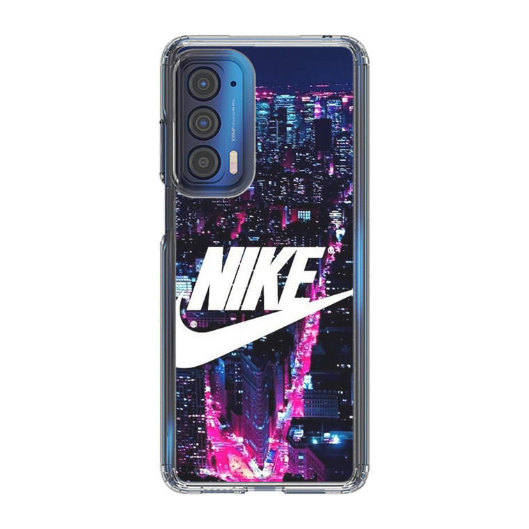 Nike Logo New York City Motorola Edge 2021 Case