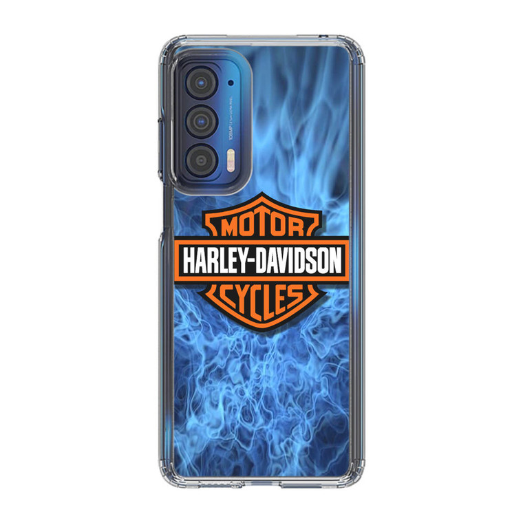 Harley Davidson Blue Flame Motorola Edge 2021 Case