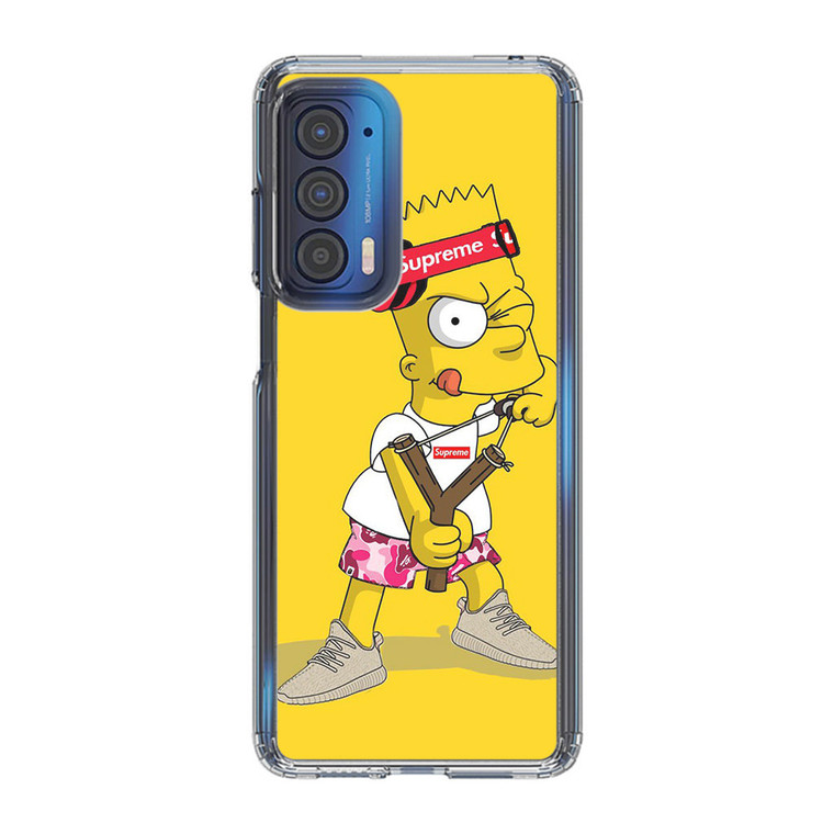 Explore Bart Simpson Supreme Motorola Edge 2021 Case