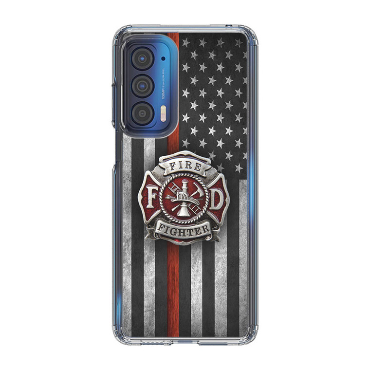 Fire Fighter Fire Rescue Department Motorola Edge 2021 Case