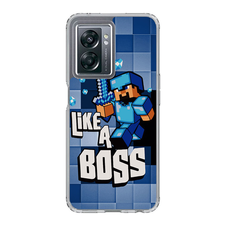 Blue Minecraft OnePlus Nord N300 5G Case