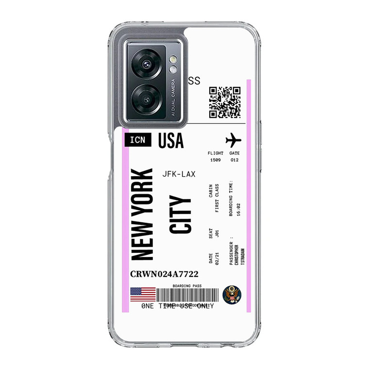 Boarding Pass NYC OnePlus Nord N300 5G Case