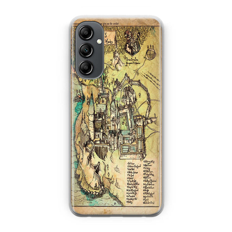 Harry Potter Hogwarts Castle Map Samsung Galaxy A14 5G Case