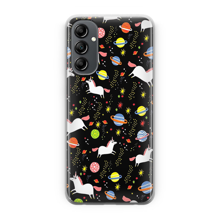 Space Unicorn Pattern Samsung Galaxy A14 5G Case