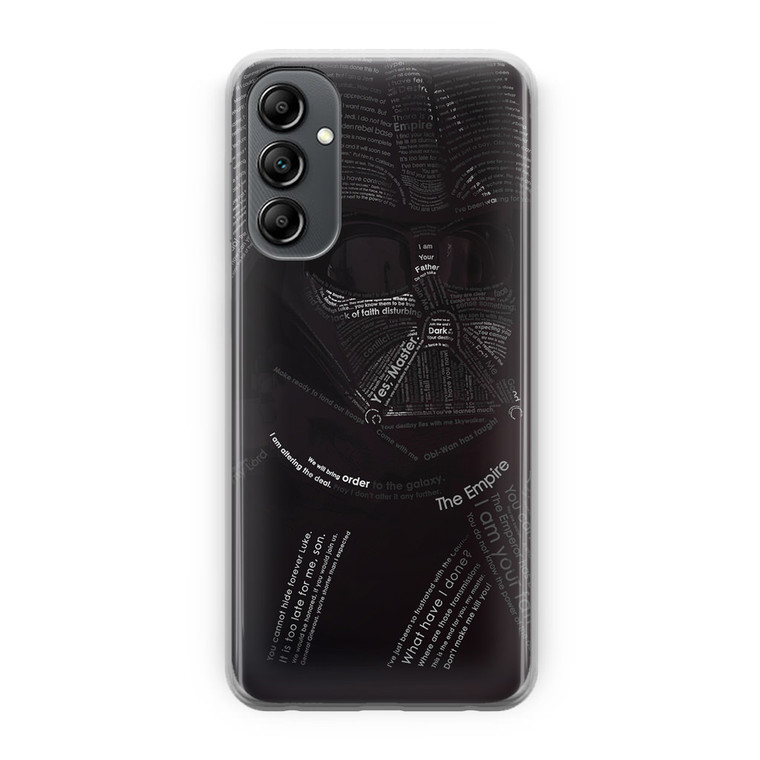 Star Wars Darth Vader Typography Samsung Galaxy A14 5G Case