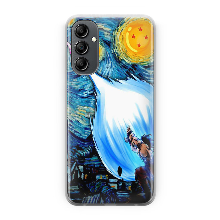 Dragon Ball Goku Kamehameha in Starry Night Samsung Galaxy A14 5G Case