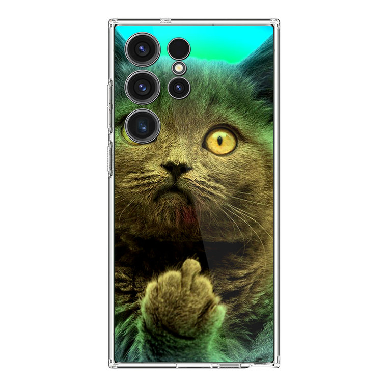 Funny Cat Samsung Galaxy S23 Ultra Case