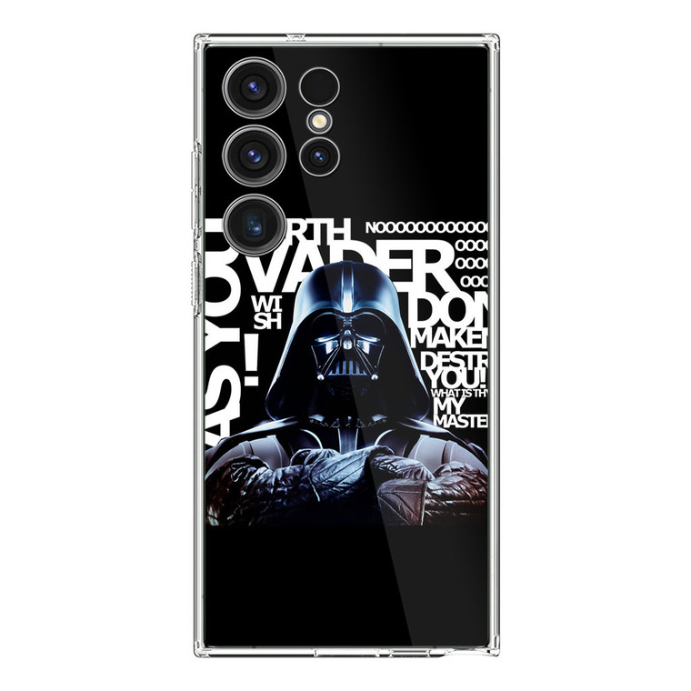 Star Wars Darth Vader Quotes Samsung Galaxy S23 Ultra Case