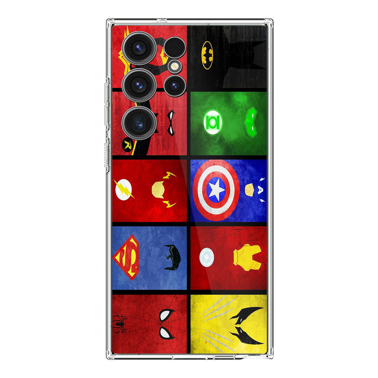 Superhero Collage Samsung Galaxy S23 Ultra Case