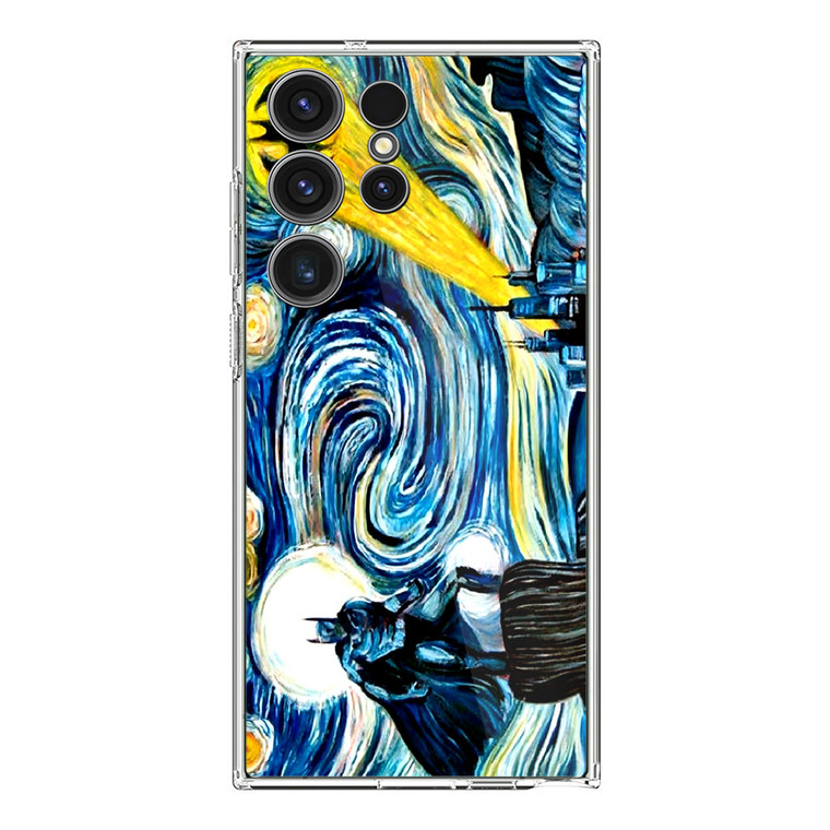 Batman Van Gogh Starry Night Samsung Galaxy S23 Ultra Case