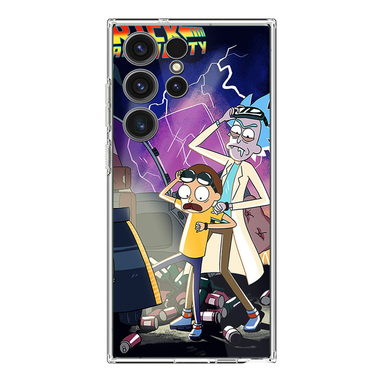 Rick And Morty Back To The Future Samsung Galaxy S23 Ultra Case