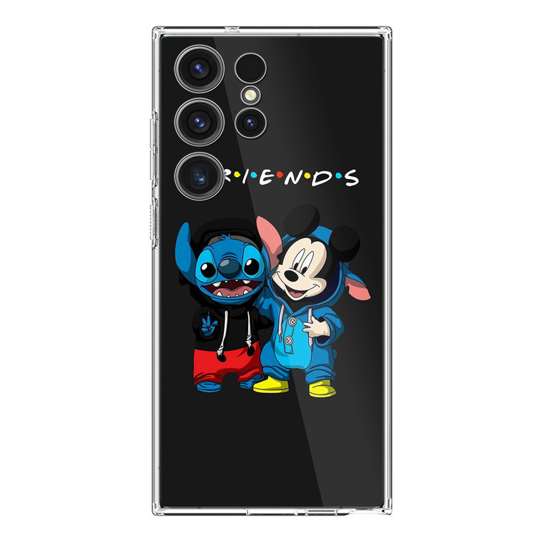 Stitch and Mickey Friends Samsung Galaxy S23 Ultra Case