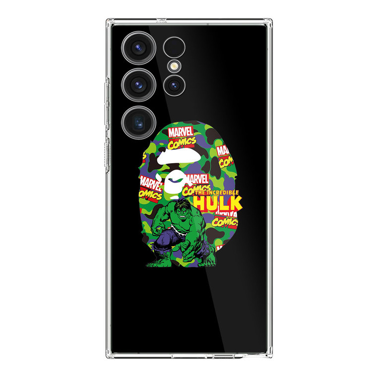 Marvel X Bape Hulk Samsung Galaxy S23 Ultra Case