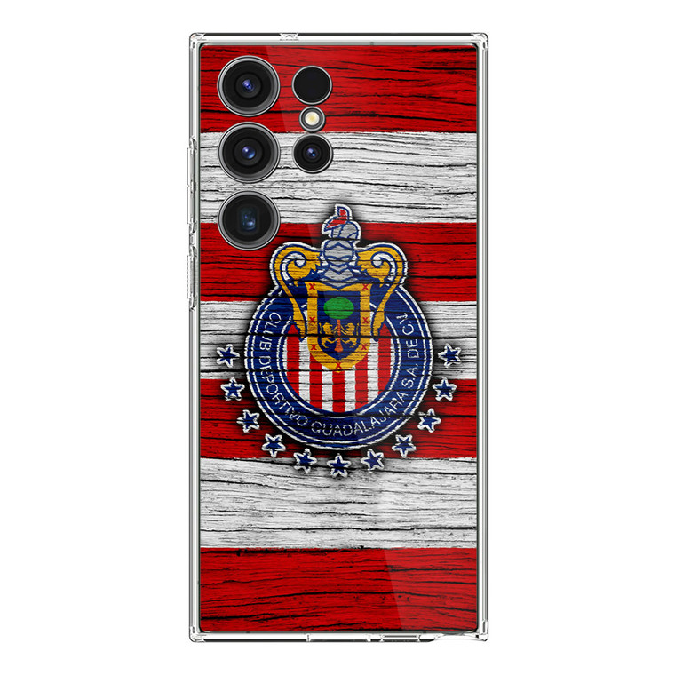 Chivas de Guadalajara Wood Logo Samsung Galaxy S23 Ultra Case