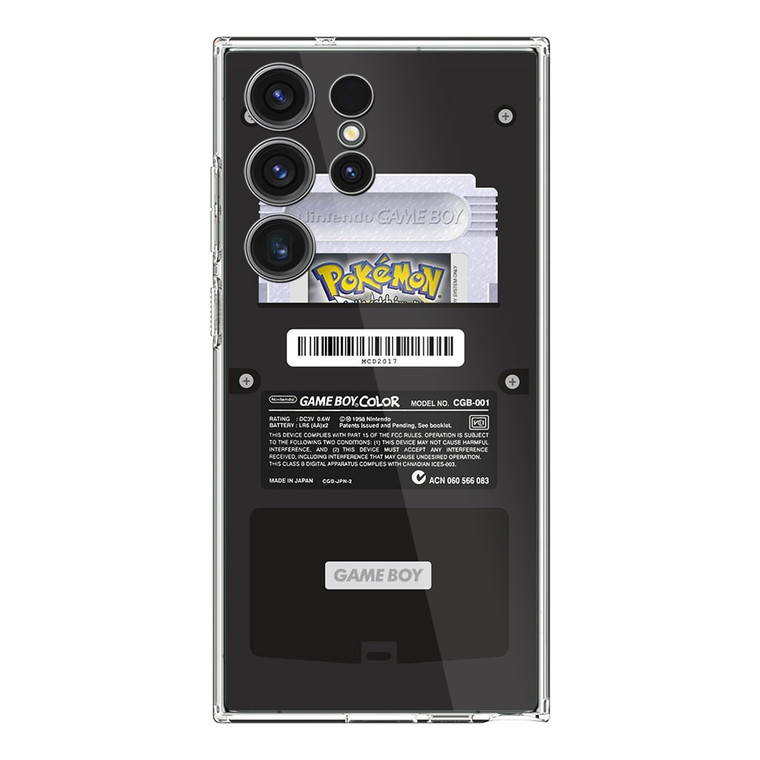 Black Gameboy Color - Silver Cartridge Samsung Galaxy S23 Ultra Case