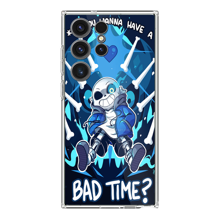 Undertale Sans Bad Time Samsung Galaxy S23 Ultra Case