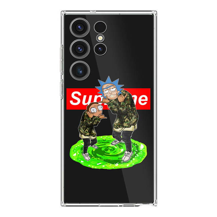 Rick and Morty Supreme Samsung Galaxy S23 Ultra Case