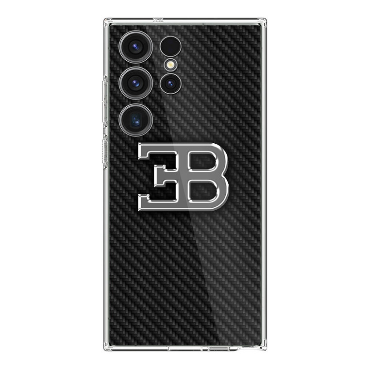 Bugatti Carbon  Fibre Logo Samsung Galaxy S23 Ultra Case