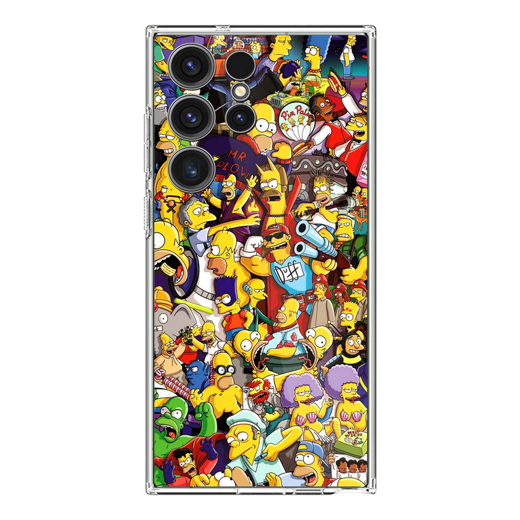 The Simpsons Characters Samsung Galaxy S23 Ultra Case