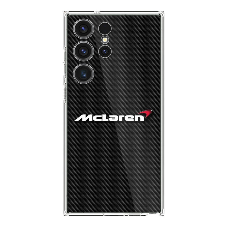 McLaren Logo Carbon Fibre Samsung Galaxy S23 Ultra Case