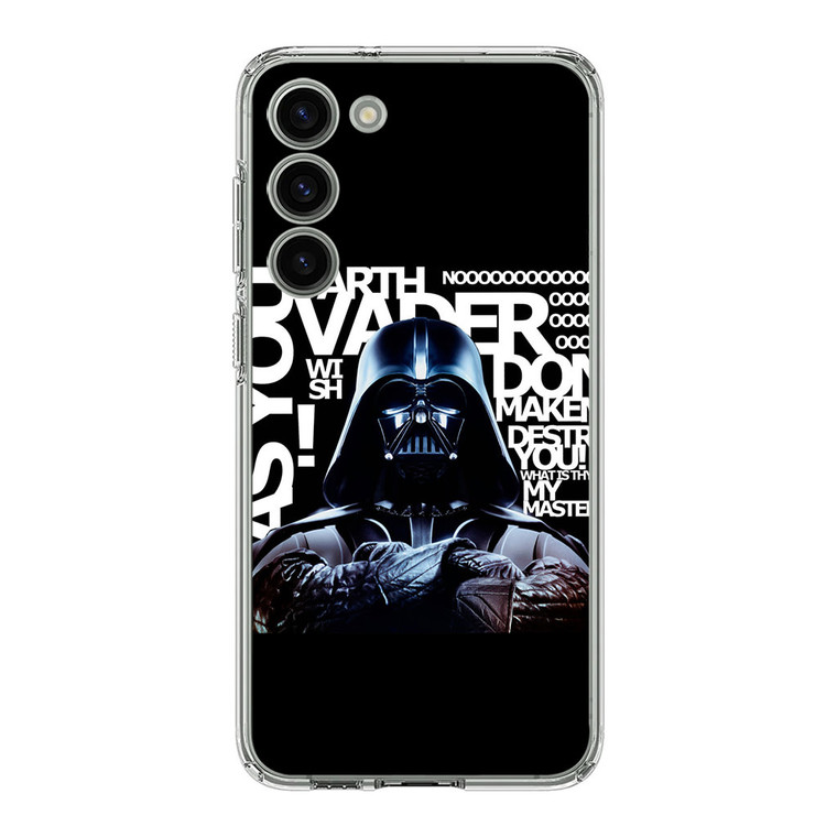 Star Wars Darth Vader Quotes Samsung Galaxy S23 Plus Case