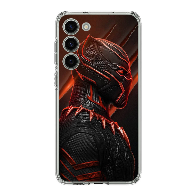 Black Panther Red Mask Poster Samsung Galaxy S23 Plus Case