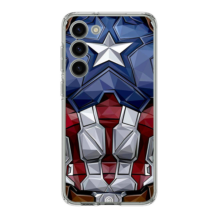 Captain America Comic Costume Samsung Galaxy S23 Plus Case