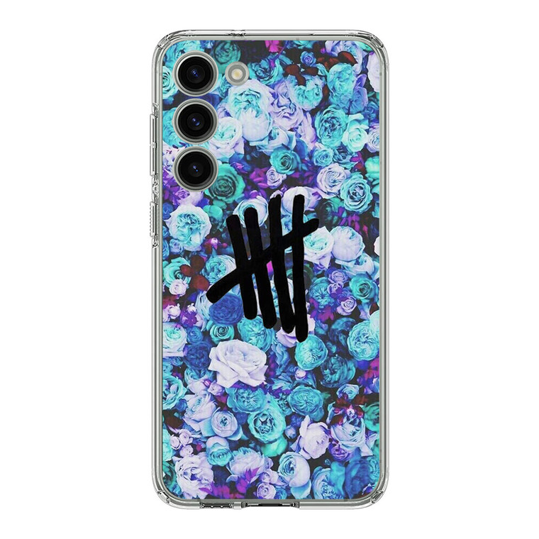 5SOS Logo Natural Flower Samsung Galaxy S23 Plus Case