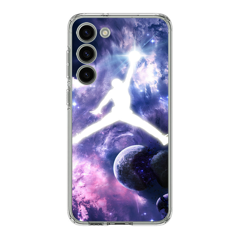 Michael Jordan In Galaxy Nebula Samsung Galaxy S23 Plus Case