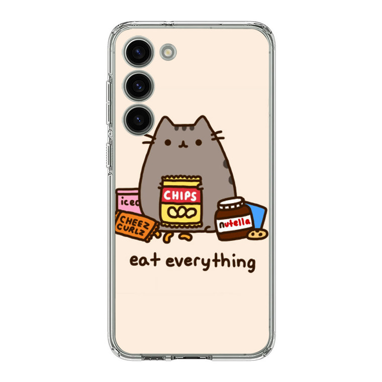 Pusheen The Cat Eat Everything Samsung Galaxy S23 Plus Case
