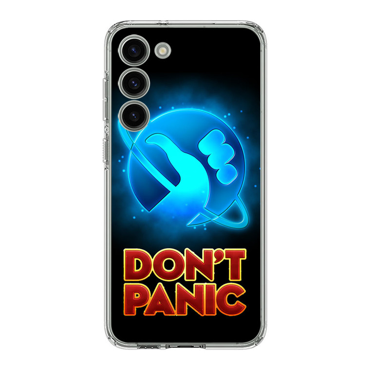 Hitchhiker's Guide To The Galaxy Dont Panic Samsung Galaxy S23 Plus Case