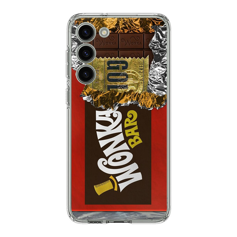 Wonka Chocolate Bar With Golden Ticket Samsung Galaxy S23 Plus Case