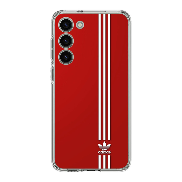 Brand Adidas Red White Sport Samsung Galaxy S23 Plus Case