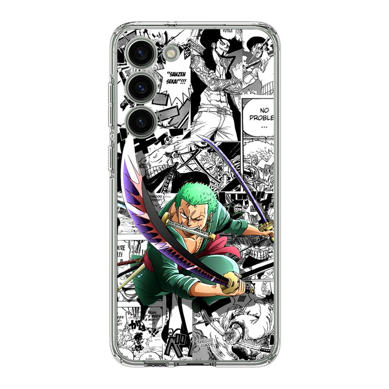 One Piece Roronoa Zoro  Sanzen Daisen Sekai Samsung Galaxy S23 Plus Case