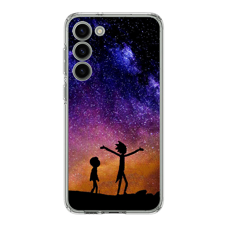 Rick and Morty Space Nebula Samsung Galaxy S23 Plus Case